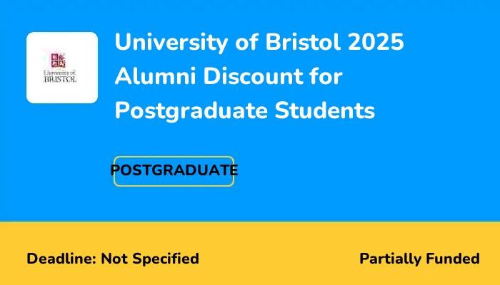 University of Bristol 2025 Alumni Discount for Postgraduate Students
