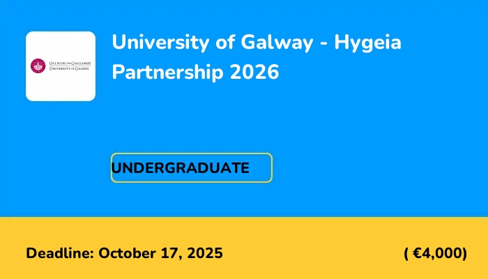 University of Galway - Hygeia Partnership 2026