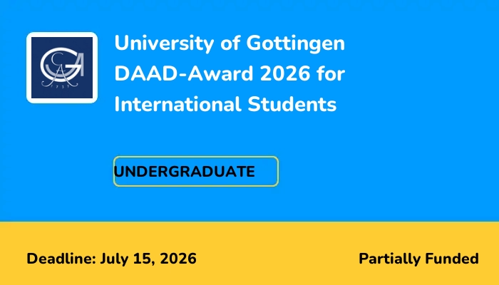 University of Gottingen DAAD-Award 2026 for International Students
