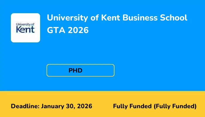 University of Kent Business School GTA 2026
