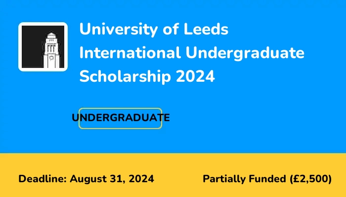 University of Leeds International Undergraduate Scholarship 2024