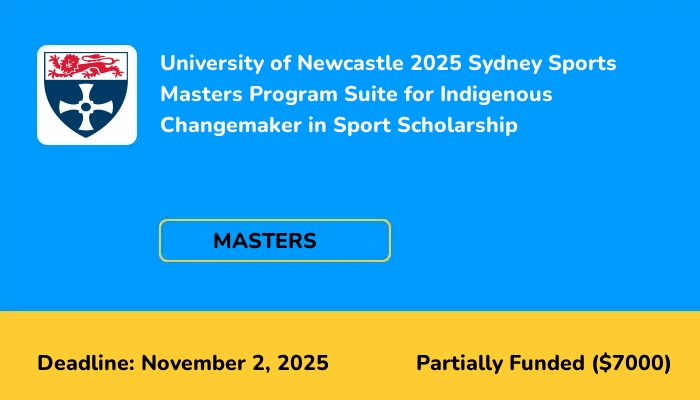 University of Newcastle 2025 Sydney Sports Masters Program Suite for Indigenous Changemaker in Sport Scholarship