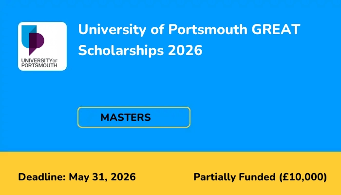 University of Portsmouth GREAT Scholarships 2026