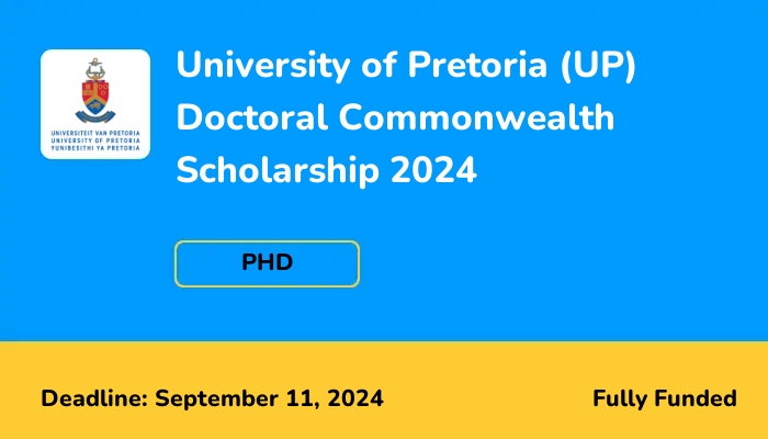 University of Pretoria (UP) Doctoral Commonwealth Scholarship 2025