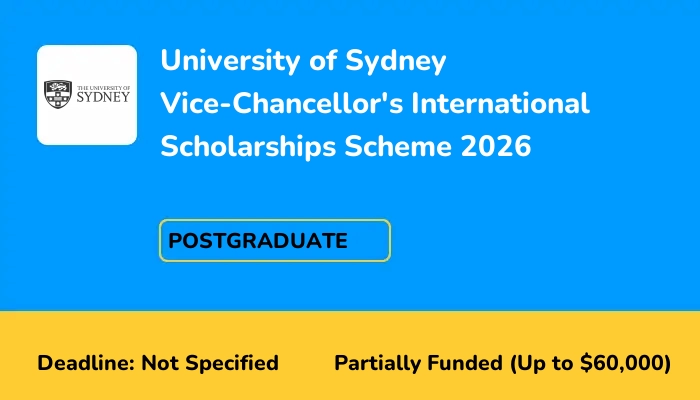 University of Sydney Vice-Chancellor's International Scholarships Scheme 2026