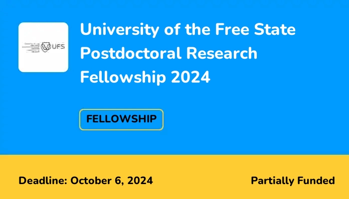 University of the Free State Postdoctoral Research Fellowship 2025