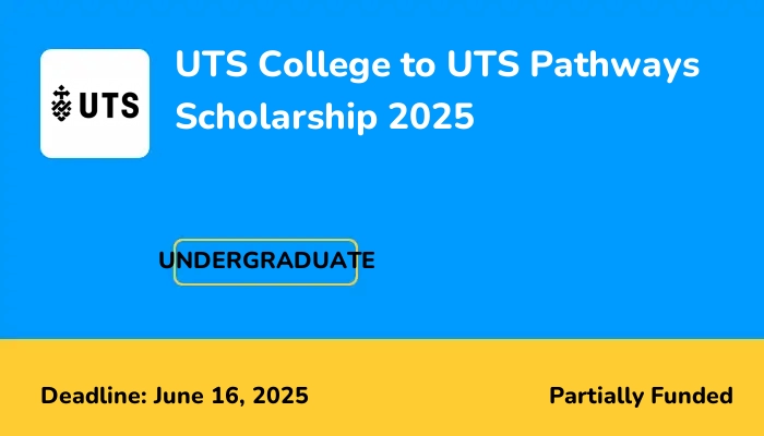 UTS College to UTS Pathways Scholarship 2025