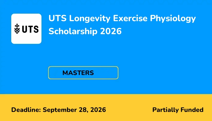 UTS Longevity Exercise Physiology Scholarship 2026