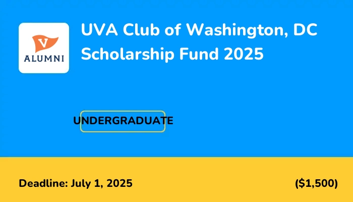 UVA Club of Washington, DC Scholarship Fund 2025