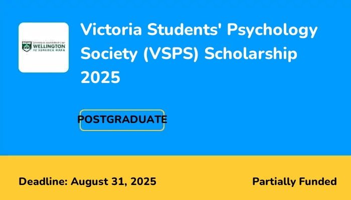 Victoria Students' Psychology Society (VSPS) Scholarship 2025