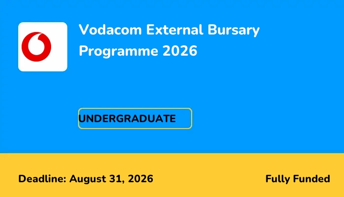 Vodacom External Bursary Programme 2026