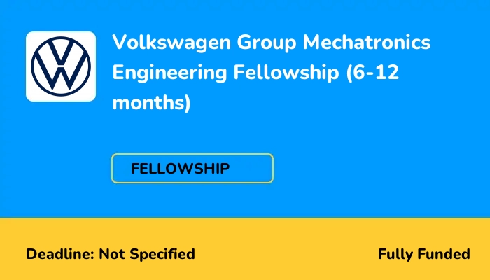 Volkswagen Group Mechatronics Engineering Fellowship (6-12 months)