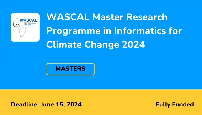 WASCAL Master Research Programme in Informatics for Climate Change 2024