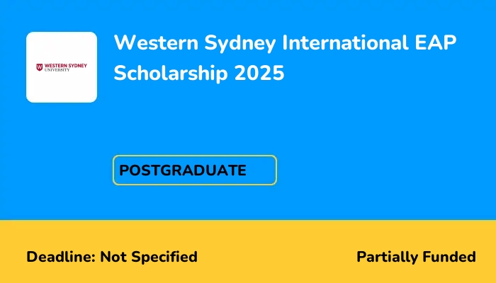 Western Sydney International EAP Scholarship 2025