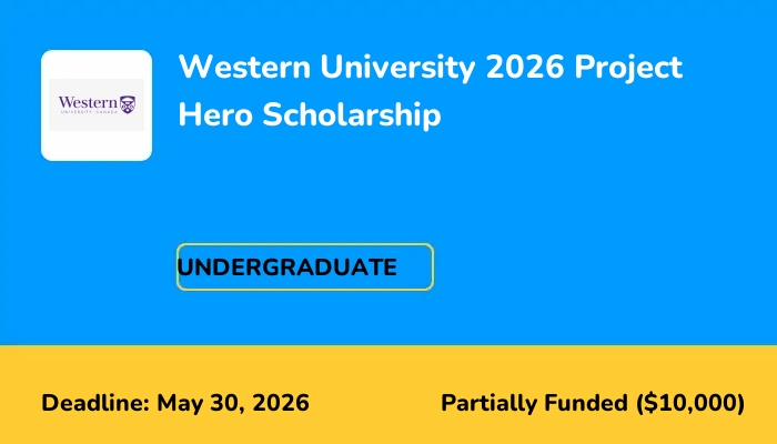 Western University 2026 Project Hero Scholarship