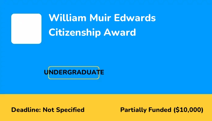 University of Alberta 2025 William Muir Edwards Citizenship Award