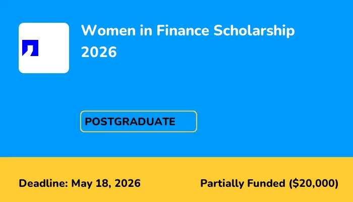 Women in Finance Scholarship 2026
