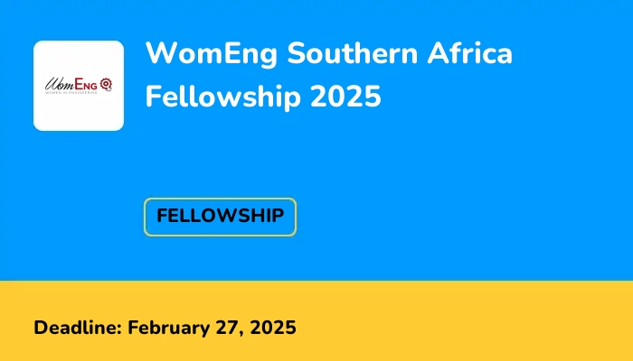 WomEng Southern Africa Fellowship 2025
